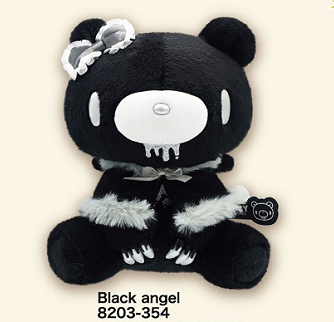 Gloomy the Naughty Grizzly Ribbon Angel Series Hand Size Plush Toy