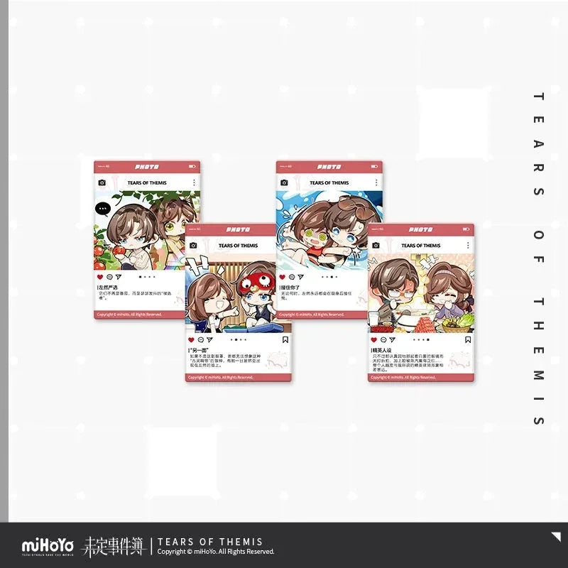Tears of Themis Collection Series Chibi Acrylic Photo Card Set Vol.2 Artem Wing ACG Go Anime www.acg-go.com Art Decor, Artem Wing, Card, Luke Pearce, Marius von Hagen, Vyn Richter