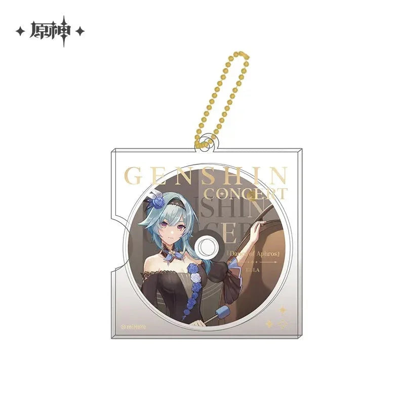 Concert 2023 Series Character CD Style Keychain Genshin Impact Eula ACG Go Anime www.acg-go.com Albedo, Diona, Eula, Ganyu, Pendant & Keychain, Tartaglia, Xiao, Zhongli