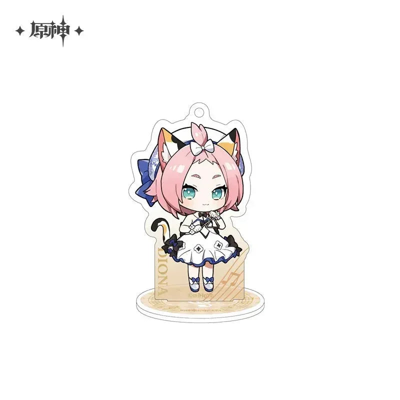 Genshin Impact Concert 2023 Series Character Chibi Stand Diona ACG Go Anime www.acg-go.com Albedo, Diona, Eula, Ganyu, Stand, Tartaglia, Xiao, Zhongli