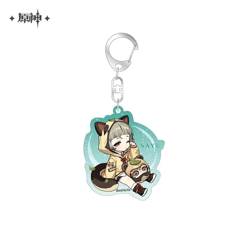 court of outing chibi character series badge keychain ACG GO