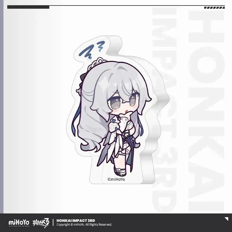 Honkai Impact 3rd Drumming In New Resolutions Series Chibi Mini Acrylic Thick Stand Bronya ACG Go Anime www.acg-go.com Bronya, Kiana, Raiden Mei, Stand, Theresa, Vita