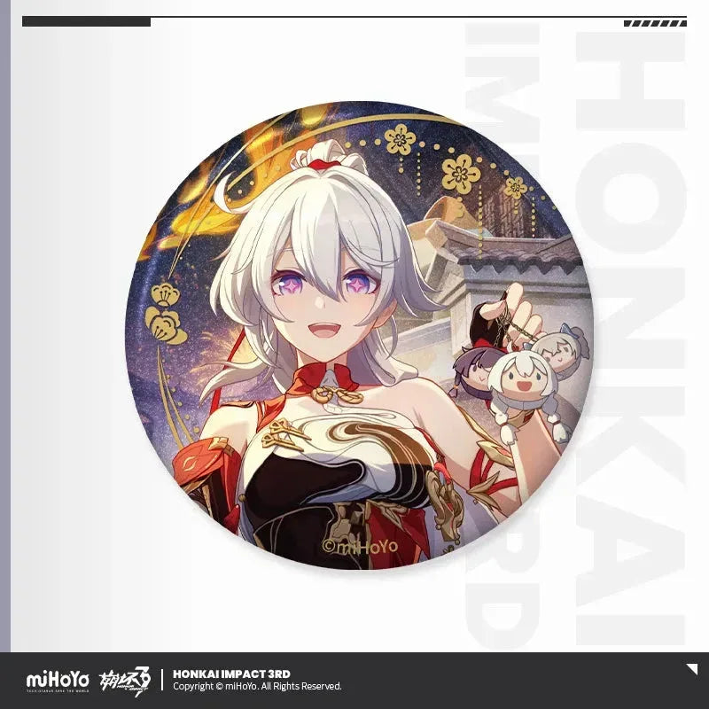 Honkai Impact 3rd Drumming In New Resolutions Series Tinplate Badge Kiana ACG Go Anime www.acg-go.com Badge, Kiana