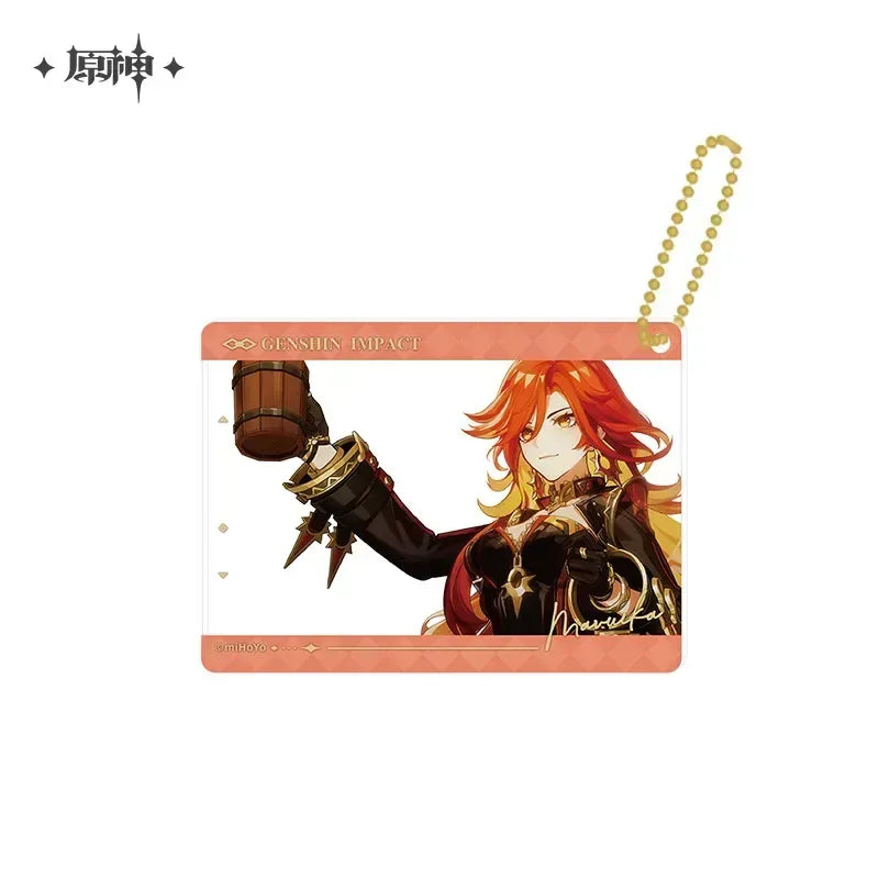 Genshin Impact The Long Way Home Series Badge & Photo Card Pendant Pendant / Mavuika ACG Go Anime www.acg-go.com Badge, Furina, Genshin Impact, Mavuika, Nahida, Raiden Shogun, Venti, Zhongli