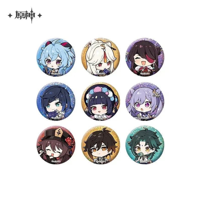 Genshin Impact The Exquisite Night Chimes Series Chibi Character Merch Mini Badge - B ACG Go Anime www.acg-go.com Badge, Stand