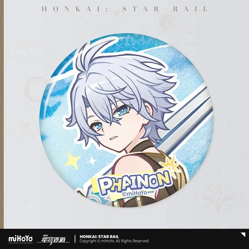 Honkai: Star Rail An Outlander Seeking the Dawn Series Tinplate Badge Wheat Fragrance in the Wind ACG Go Anime www.acg-go.com Badge, Honkai: Star Rail, Phainon