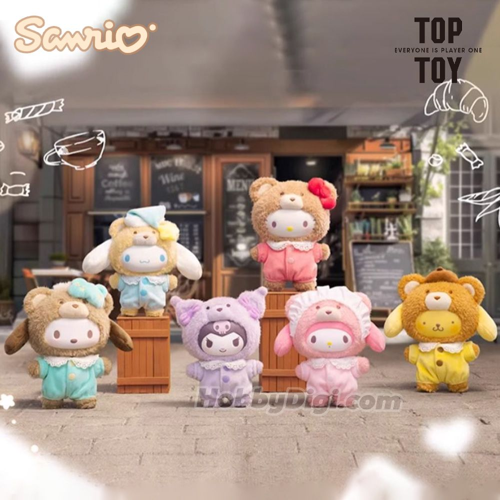 Sanrio Characters Latte Baby Series Plush Keychain Mystery Box
