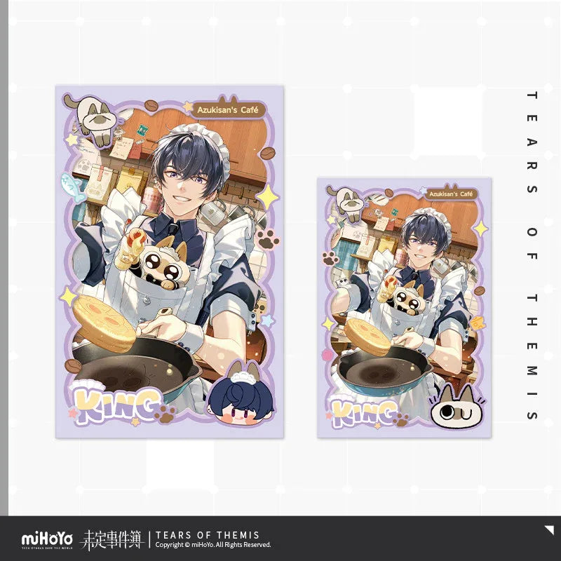 Tears of Themis Love at Azukisan's Café Series Photo Card & Decorative Card Sleeve Set Marius von Hagen ACG Go Anime www.acg-go.com Art Decor, Artem Wing, Luke Pearce, Marius von Hagen, Tears of Themis, Vyn Richter