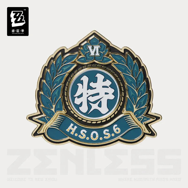 Faction Series Metal Badge Vol. 2 Zenless Zone Zero Section 6 ACG Go Anime www.acg-go.com Badge, Investigation Special Response Team, Section 6, Sons of Calydon, Zenless Zone Zero