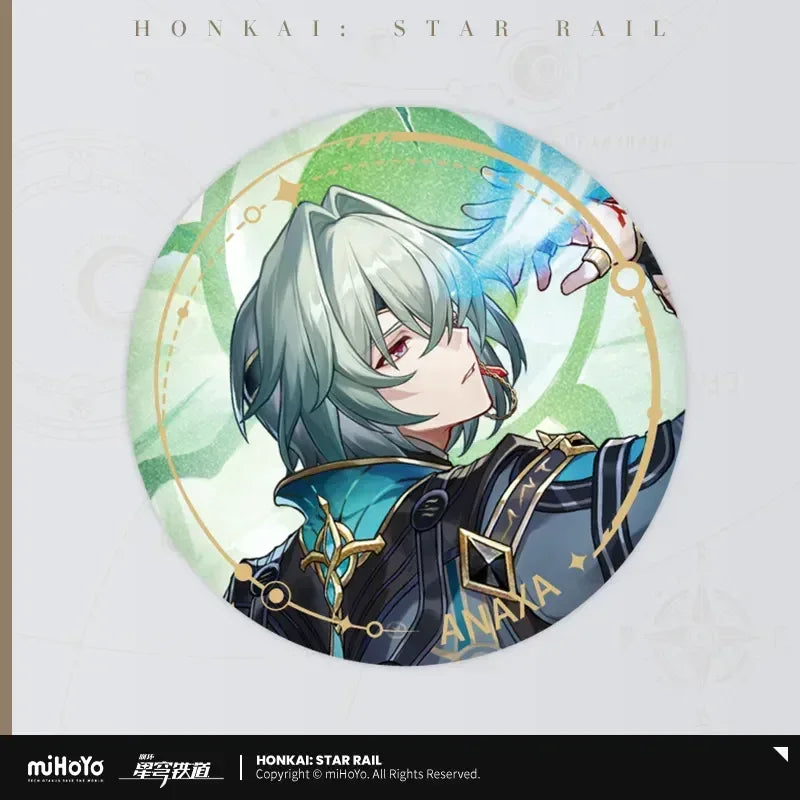 Honkai: Star Rail The Erudition Character Warp Artwork Tinplate Badge Anaxa ACG Go Anime www.acg-go.com Argenti, Badge, Herta, Himeko, Jade, Jing Yuan, Qingque, Rappa, Serval, The Herta