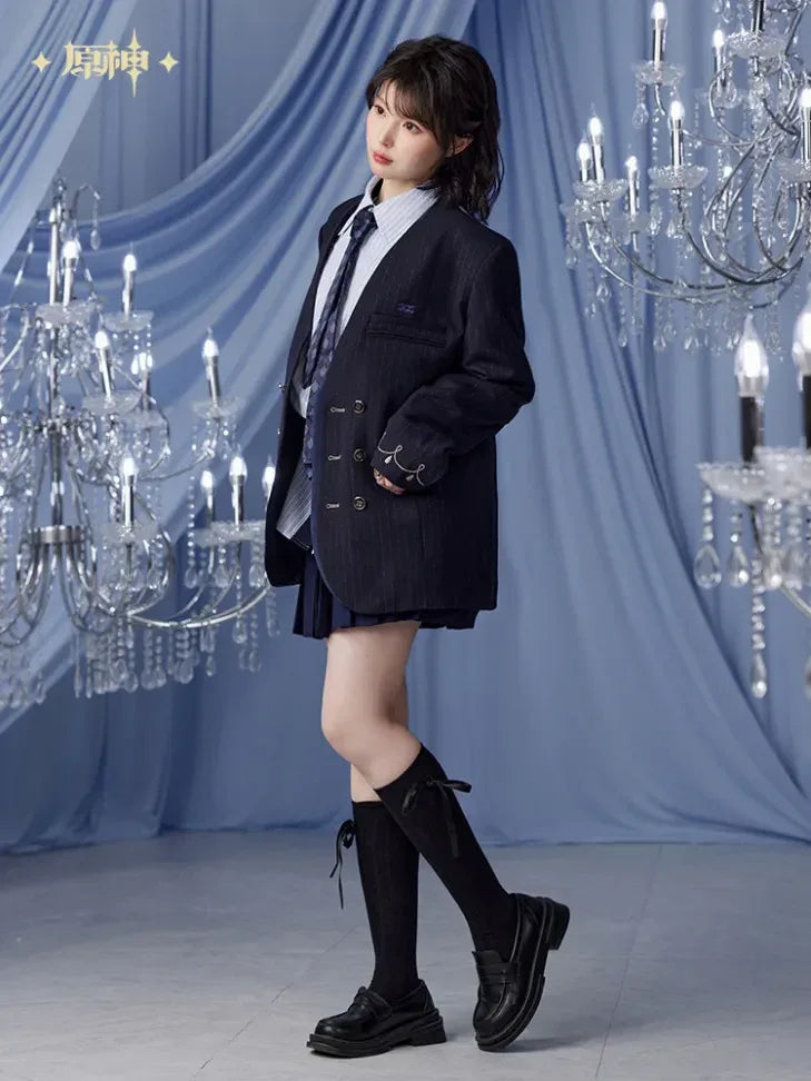 Furina Theme Impression Series Collarless Casual Jacket Genshin Impact L ACG Go Anime www.acg-go.com Apparel, Furina, Jacket