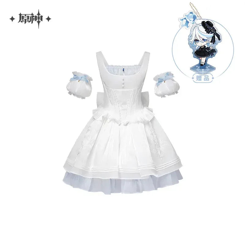 Furina Theme Impression Series Fish Bone Dress Genshin Impact White / M ACG Go Anime www.acg-go.com Apparel, Dress, Furina