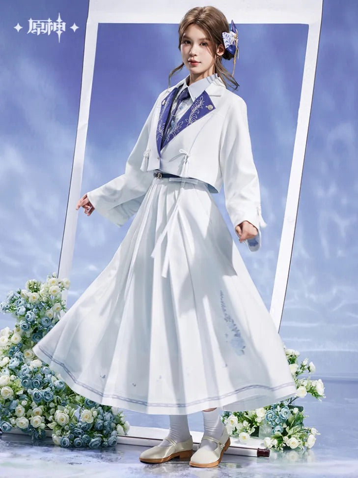 Kamisato Ayato Theme Impression Series Long Pleated Skirt