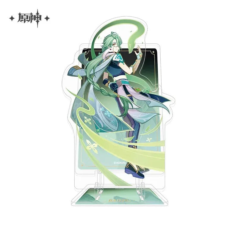 Genius Invokation TCG Acrylic Mobile Phone Holder Genshin Impact Baizhu ACG Go Anime