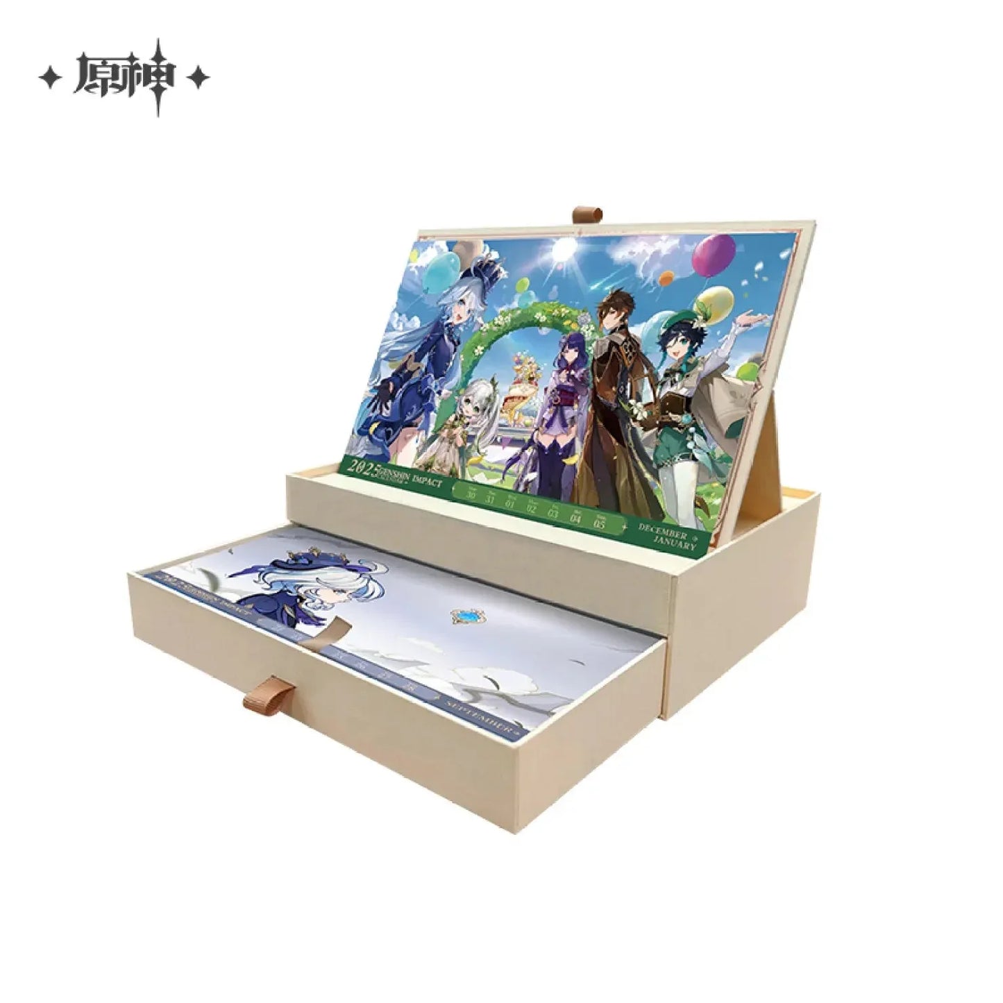 2025 Note Desk Calendar Genshin Impact Calendar ACG Go Anime www.acg-go.com Calendar, Office Supply