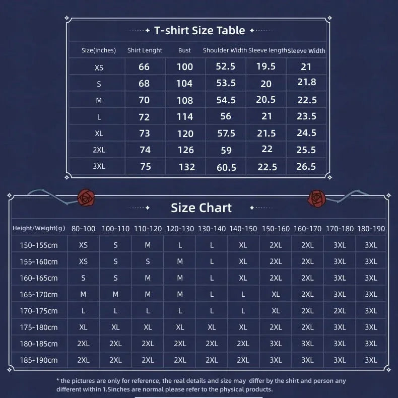 April Fools Series T-shirt Genshin Impact All / XXXL ACG Go Anime www.acg-go.com Apparel, Arataki Itto, Kaeya, T-shirt, Tartaglia, Theme Artwork, Venti