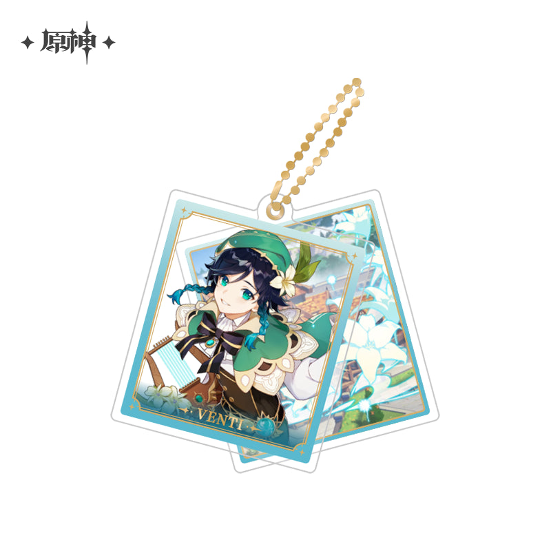 genshin impact event artwork series acrylic pendant ACG GO