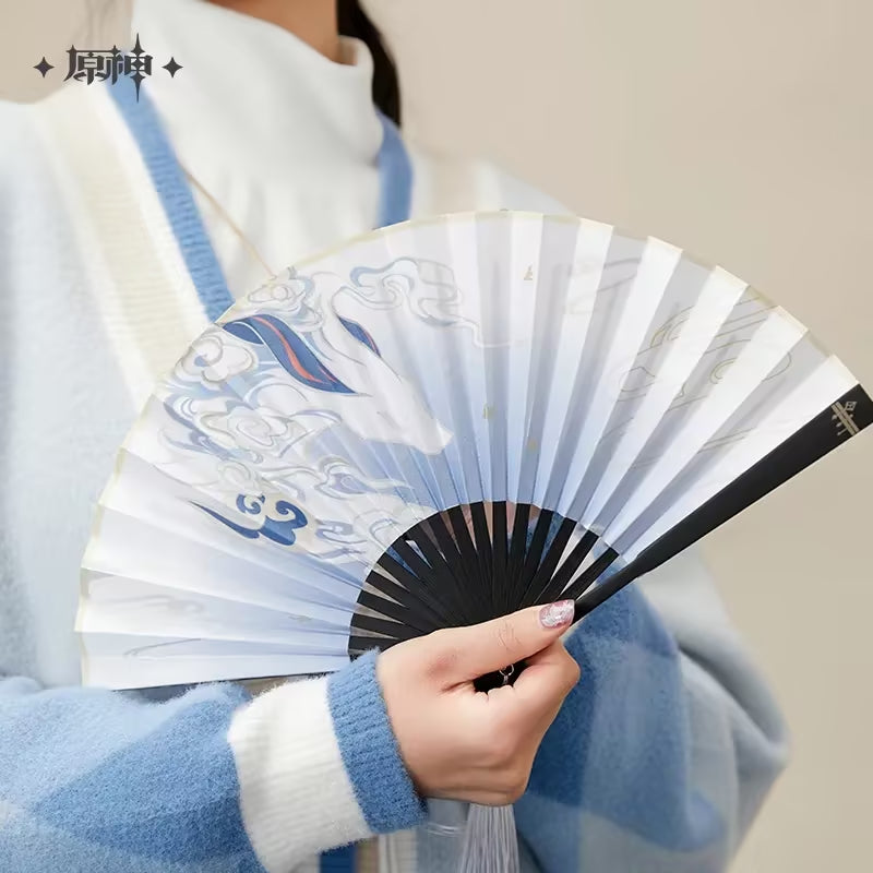 genshin impact ganyu impression series folding fan ACG GO