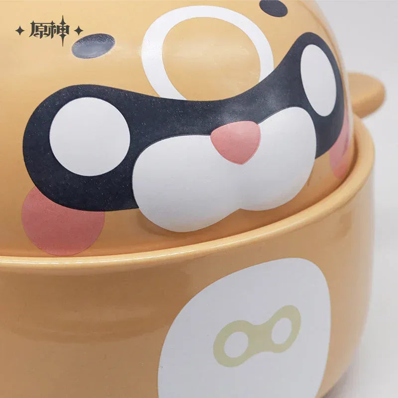 Genshin Impact Guoba Individual Size Ceramic Ramen Bowl Guoba ACG Go Anime www.acg-go.com Bowl, Ceramics, Guoba, Household, Xiangling