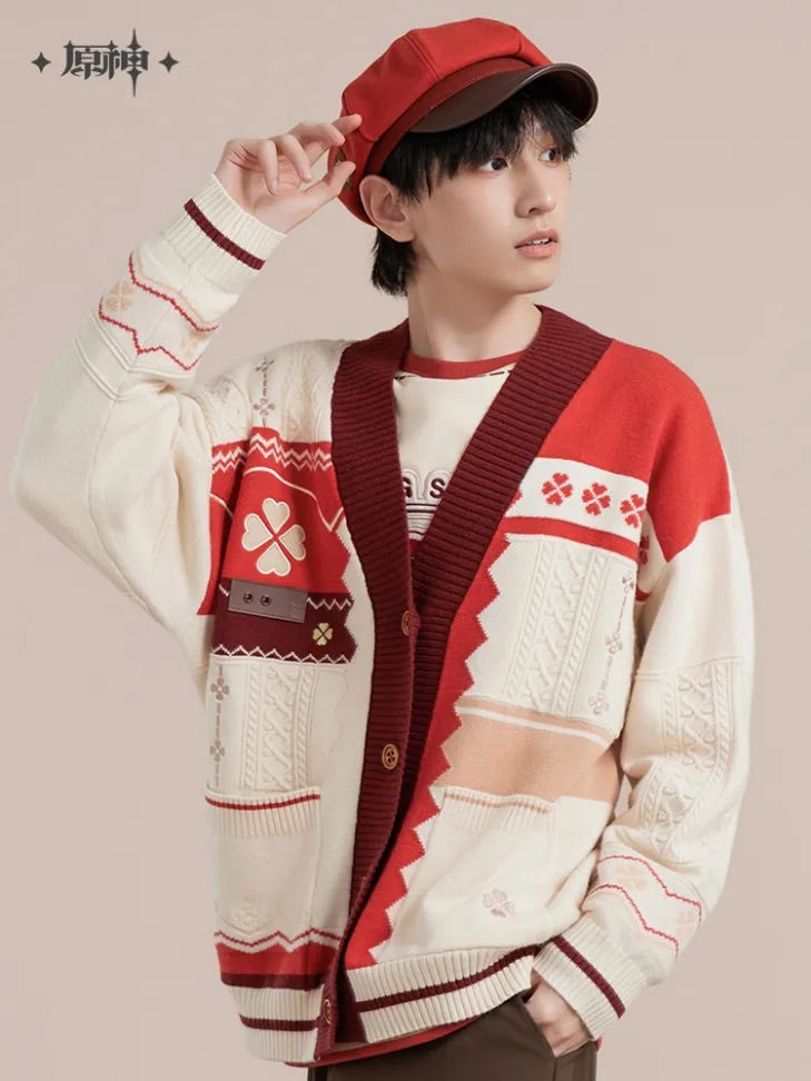 genshin impact klee theme impression series knit cardigan ACG GO