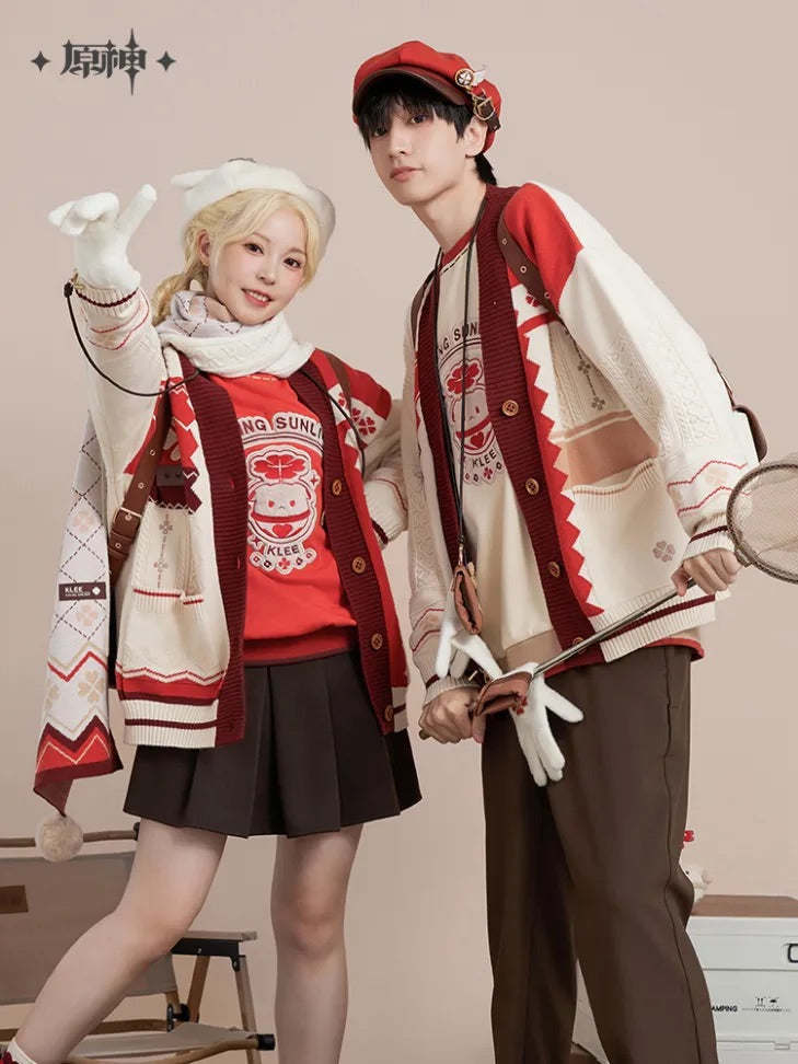 genshin impact klee theme impression series knit cardigan ACG GO