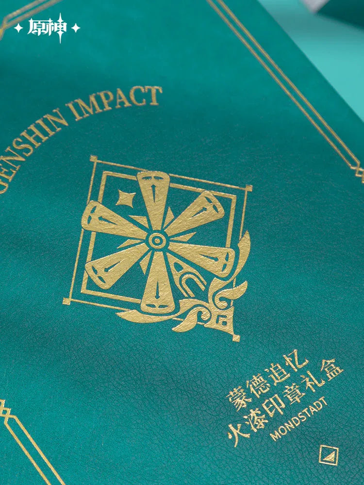 Mondstadt Remembrance Fire Paint Seal Gift Box Genshin Impact Gift Box ACG Go Anime www.acg-go.com Art Decor, Gift Box