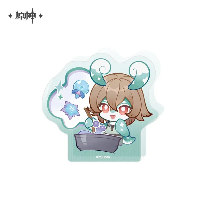 genshin impact offline store theme series melusine chibi thick acrylic ornaments ACG GO