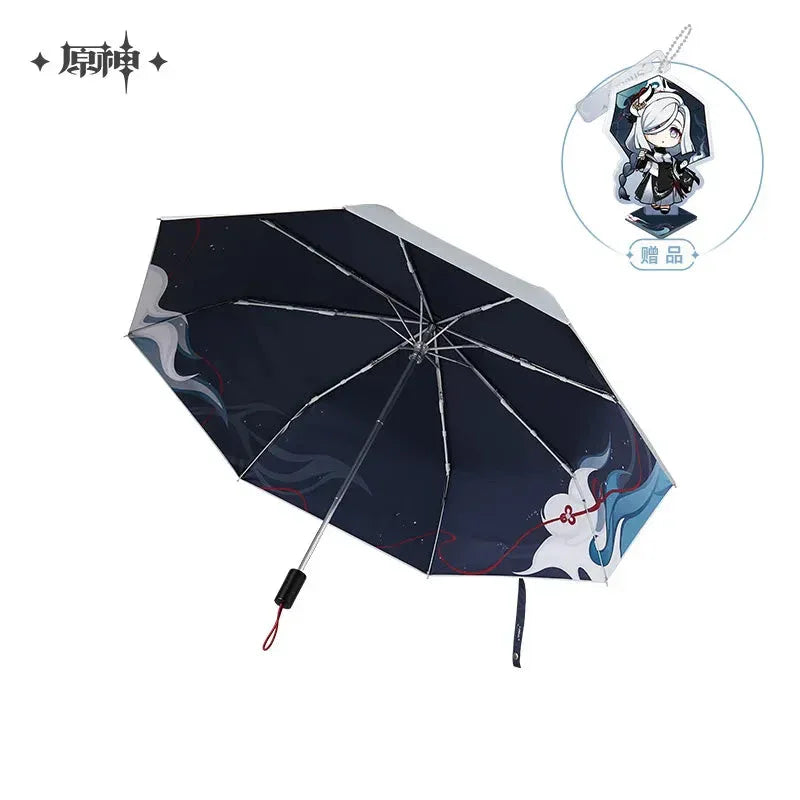 Shenhe Theme Impression Series Folding Umbrella Genshin Impact Shenhe ACG Go Anime www.acg-go.com Apparel, Genshin Impact, Shenhe, Umbrella