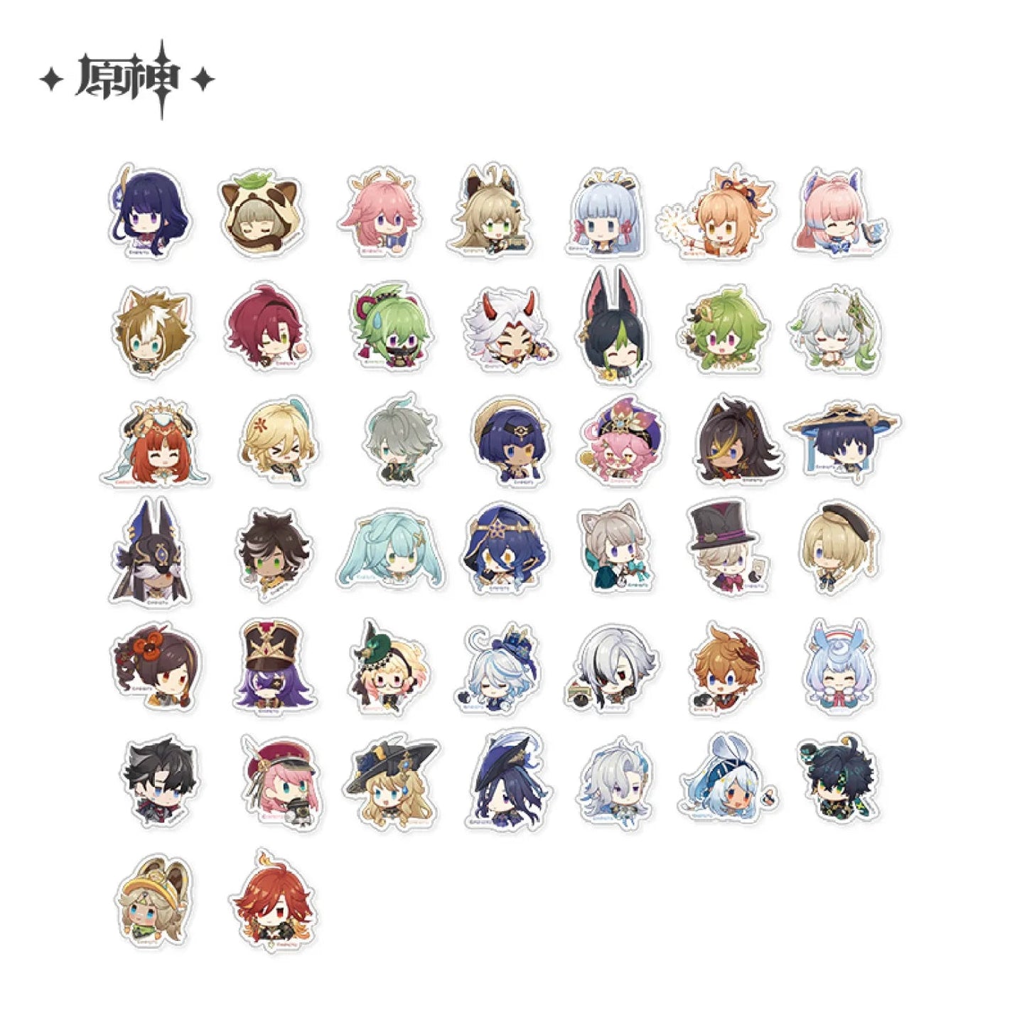 genshin impact starlight reverie series sticker set ACG GO