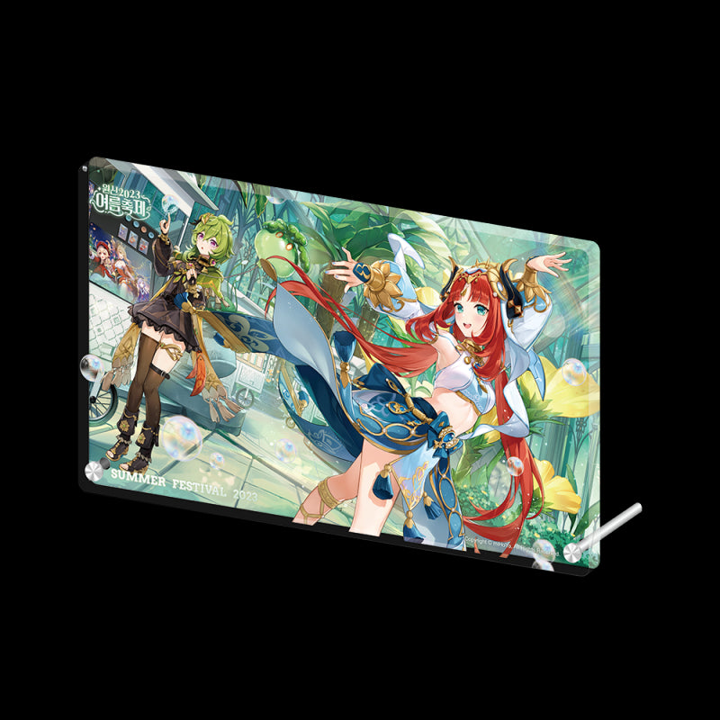 genshin impact summer festival 2023 series acrylic block mouse pad beach towel ACG GO