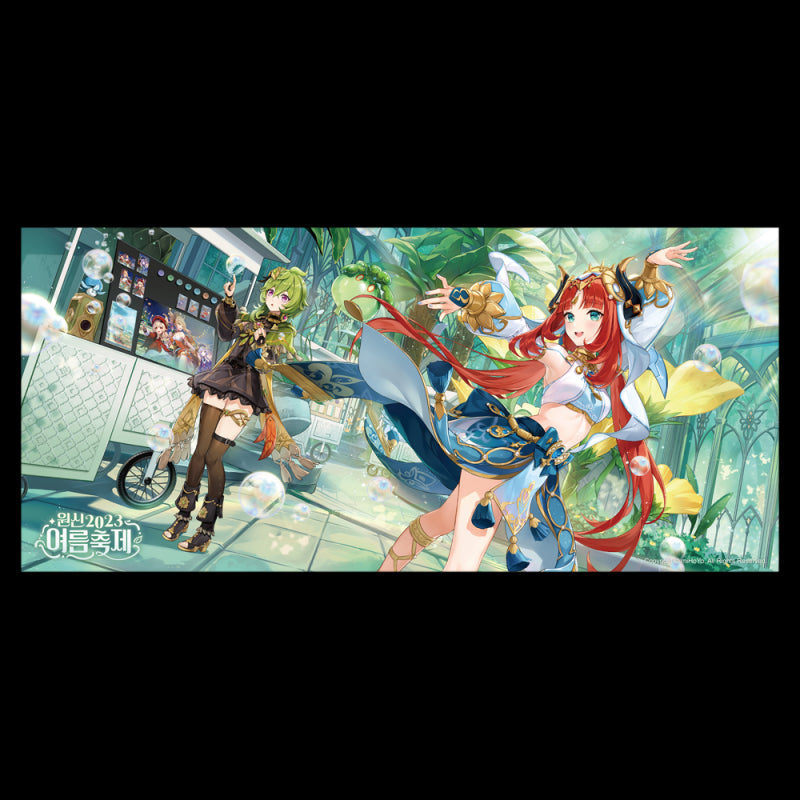 genshin impact summer festival 2023 series acrylic block mouse pad beach towel ACG GO