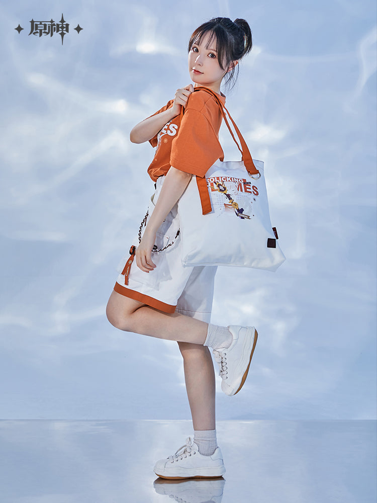 genshin impact yoimiya frolicking flames canvas tote bag ACG GO