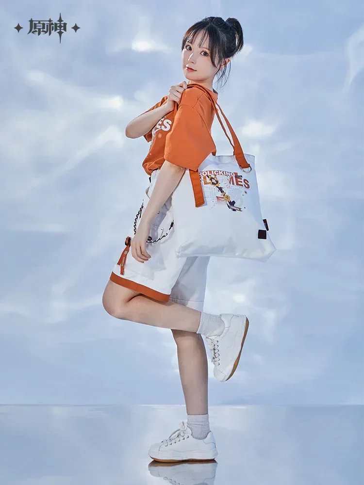 Genshin Impact Yoimiya Frolicking Flames Canvas Tote Bag Canvas Tote Bag ACG Go Anime www.acg-go.com Apparel, Canvas Bag, Yoimiya