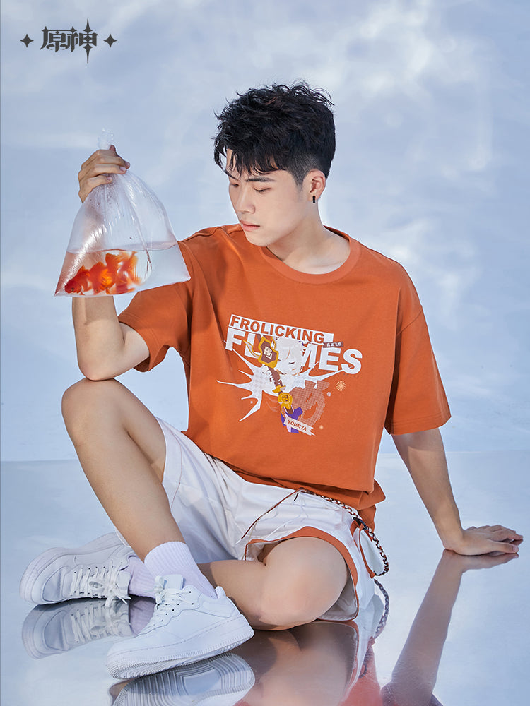 genshin impact yoimiya frolicking flames t shirt ACG GO