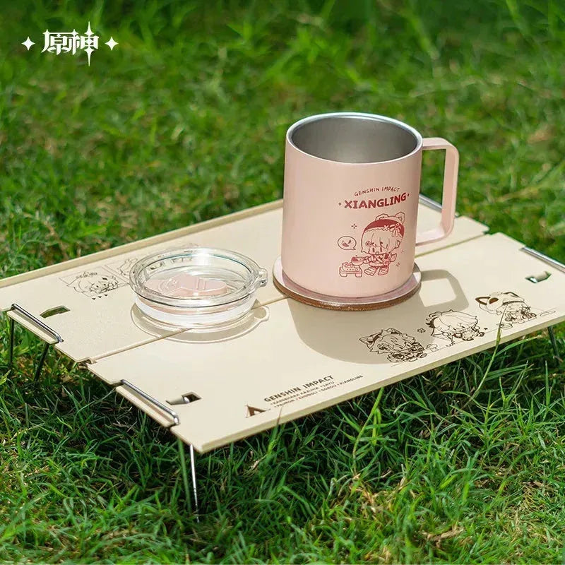 Genshin Impact Go Camping Series Mini Folding Table Set Mini Folding Table Set ACG Go Anime www.acg-go.com Desk, Gorou, Household, Kaedehara Kazuha, Paimon, Sayu, Theme Artwork, Xiangling, Zhongli