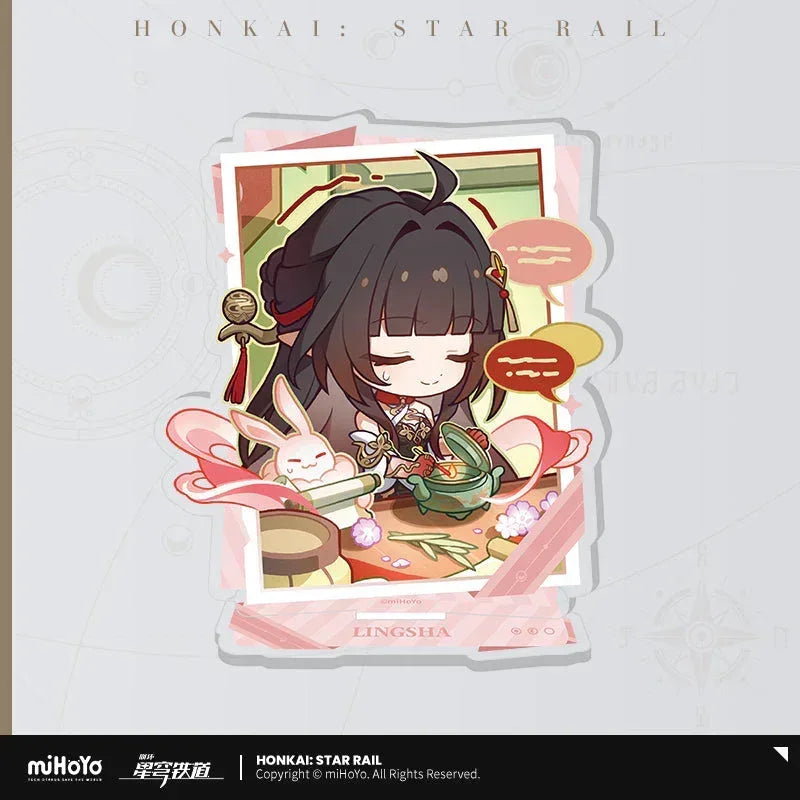 Honkai: Star Rail Happy New Year Series Acrylic Stand Lingsha ACG Go Anime www.acg-go.com Aglaea, Fei Xiao, Jiaoqiu, Lingsha, Moze, Stand, Tribbie, Yunli