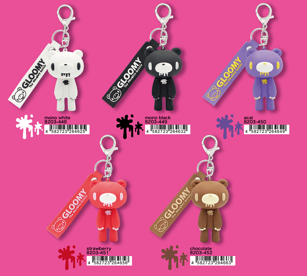 Gloomy the Naughty Grizzly Figure Keychain