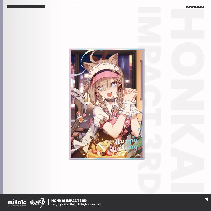 honkai impact 3rd birthday greeting series pet shikishi cardboard ACG GO