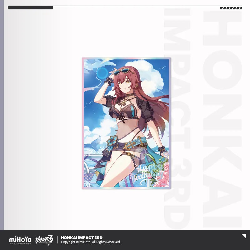 honkai impact 3rd birthday greeting series pet shikishi cardboard ACG GO