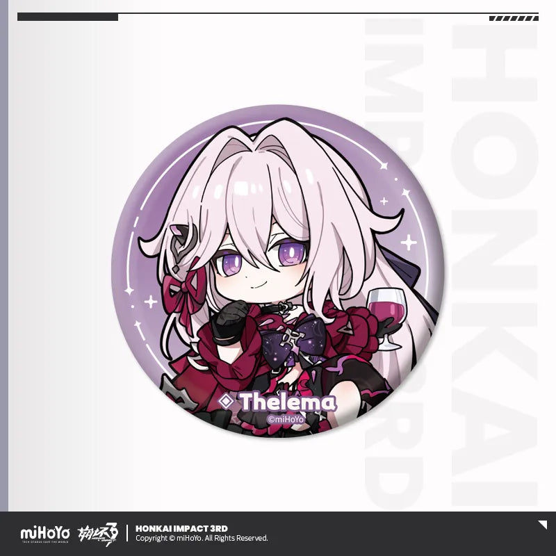 honkai impact 3rd chibi series tinplate badge ACG GO