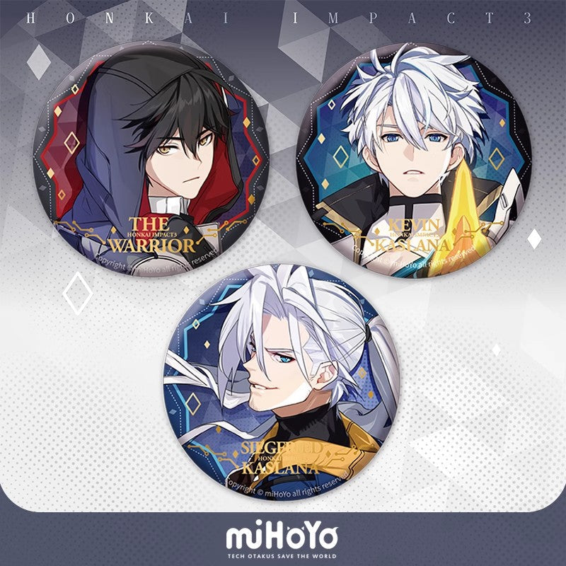 honkai impact 3rd male character gold stamping badge ACG GO