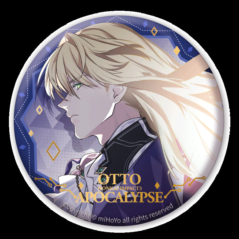 honkai impact 3rd male character gold stamping badge ACG GO