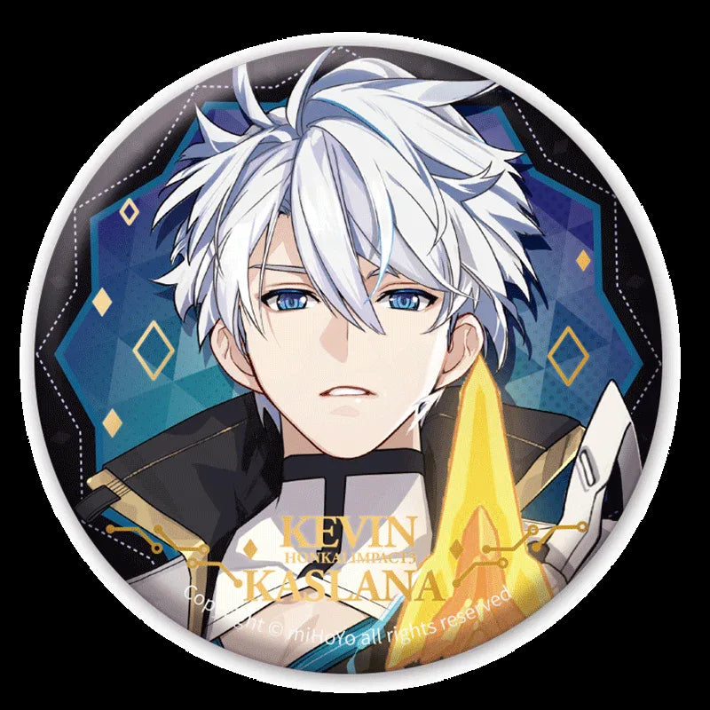 Male Character Gold Stamping Badge Honkai Impact 3rd Kevin Kaslana ACG Go Anime www.acg-go.com Kevin Kaslana, Otto Apocalypse, Siegfried Kaslana, The Warrior, Void Archives, Welt Yang