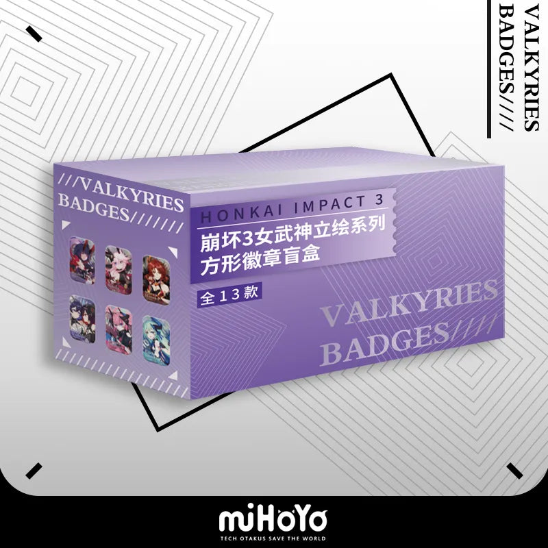 honkai impact 3rd portrait series square badge mystery box ACG GO