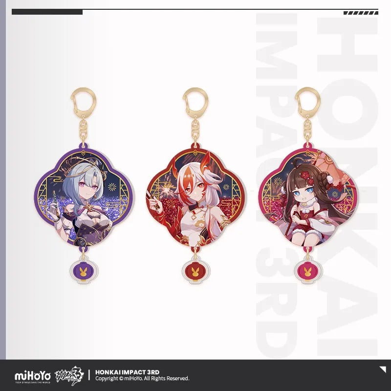 honkai impact 3rd prosperous year series acrylic quicksand pendant ACG GO