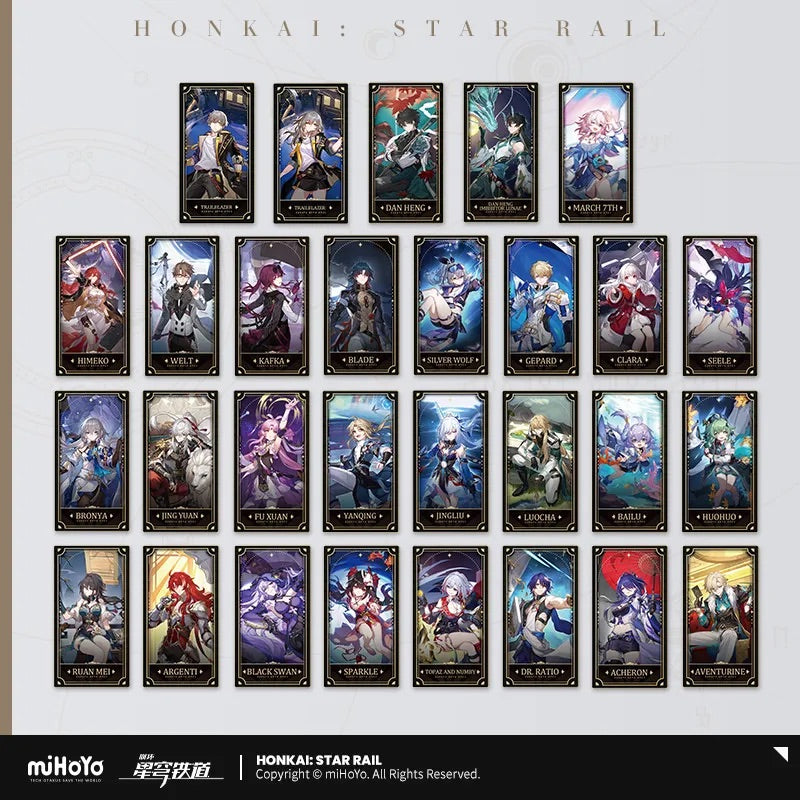 honkai star rail 1st anniversary collectible card set ACG GO