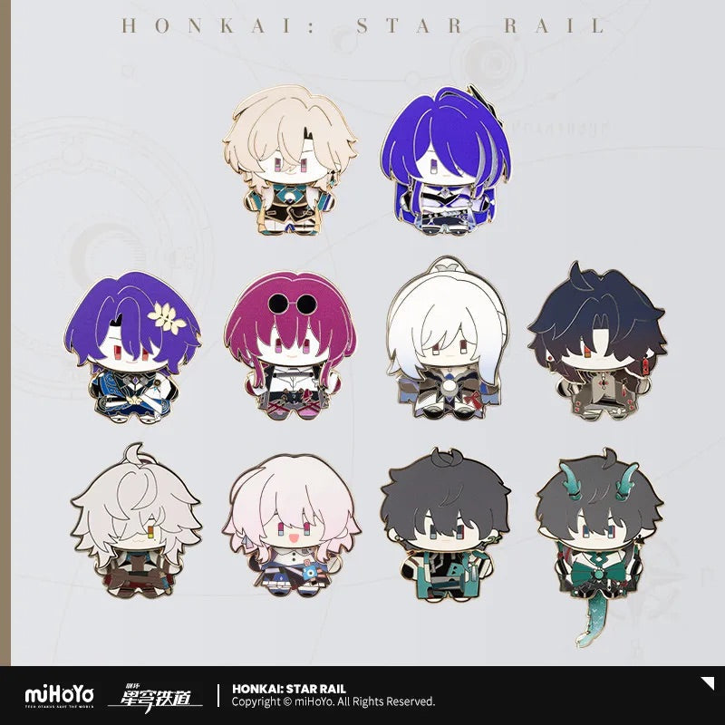 honkai star rail chibi doll series tinplate badge ACG GO