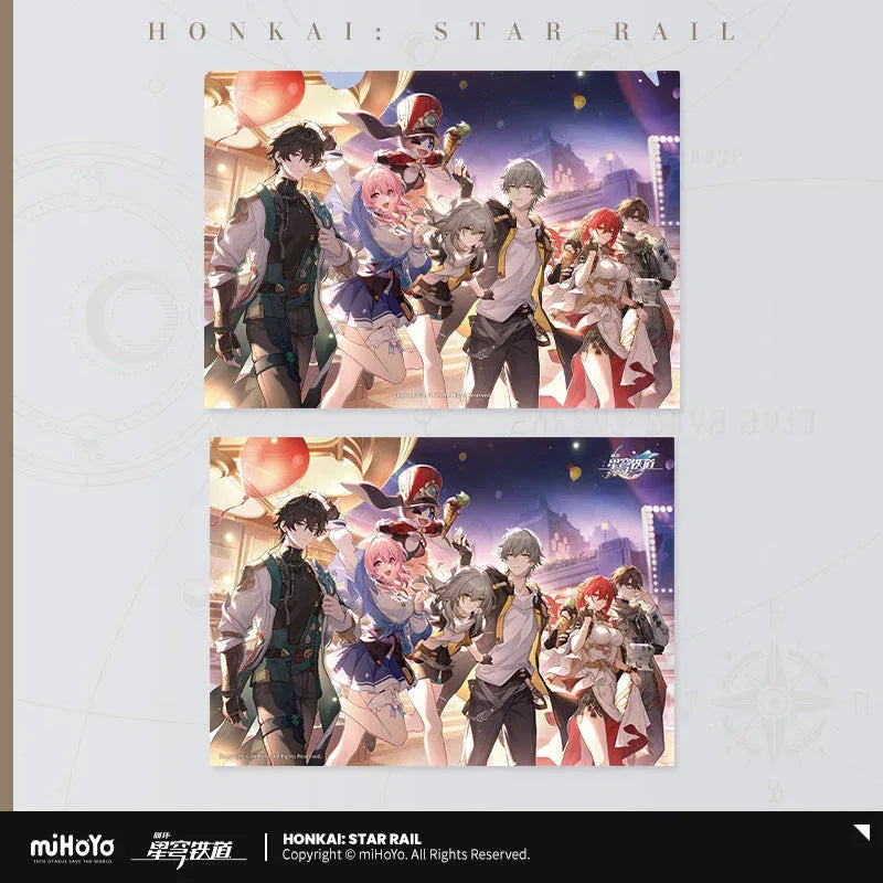 Honkai: Star Rail Folder Poster Set Anniversary ACG Go Anime www.acg-go.com Art Decor, Folder, Postcard, Stationary
