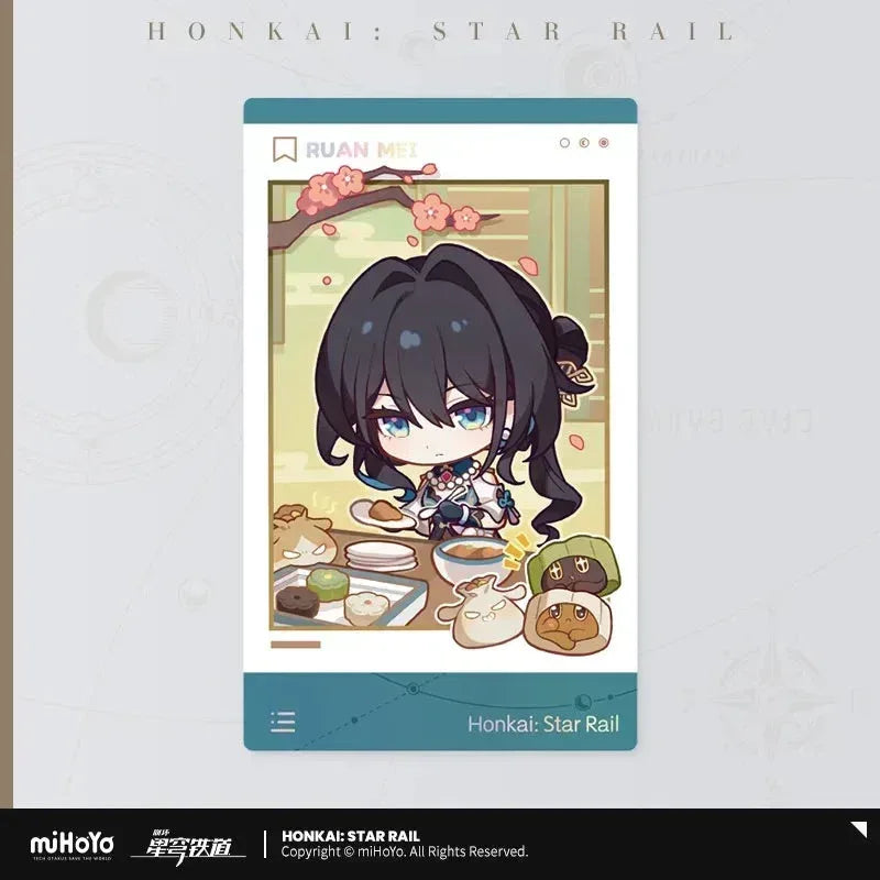 Honkai: Star Rail Happy New Year Series Paper Card Set Set ACG Go Anime www.acg-go.com Acheron, Art Decor, Black Swan, Card, Dr. Ratio, Ruan Mei, Topaz and Numby, Yanqing