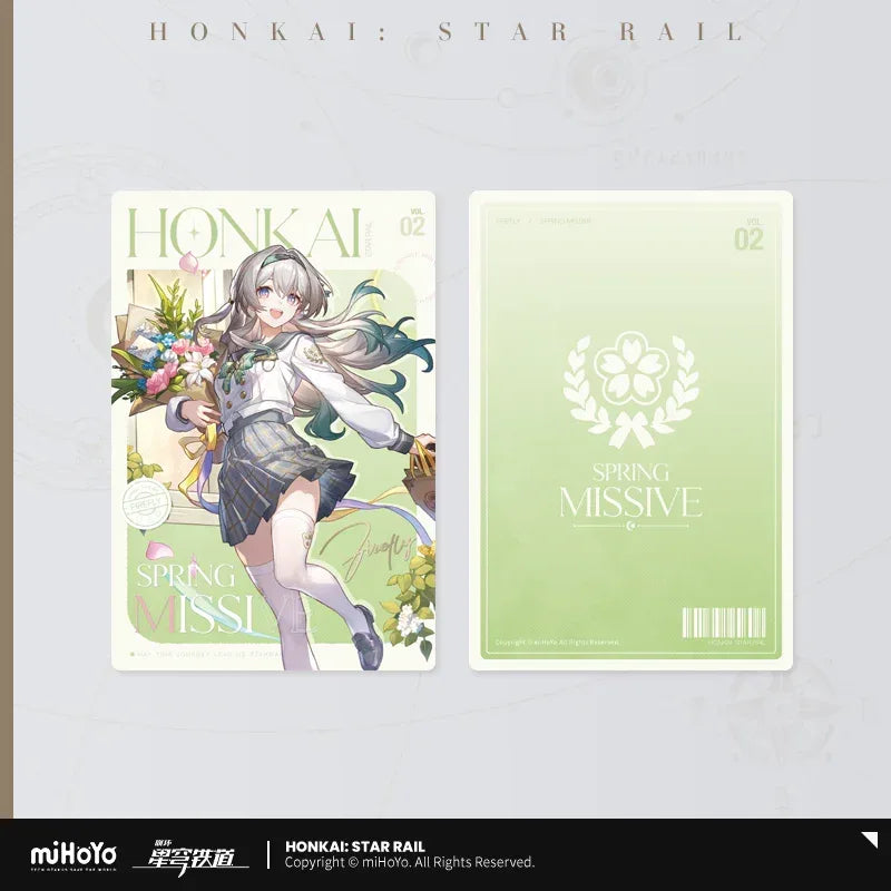 Honkai: Star Rail Firefly Spring Missive Series Merch Card ACG Go Anime www.acg-go.com Art Decor, Badge, Firefly, Pendant & Keychain, Stand